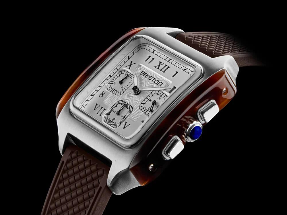 Briston Streamliner Kennedy Chrono Quartz Uhr, 38,5mm, 251838.SA.T.2.FBR