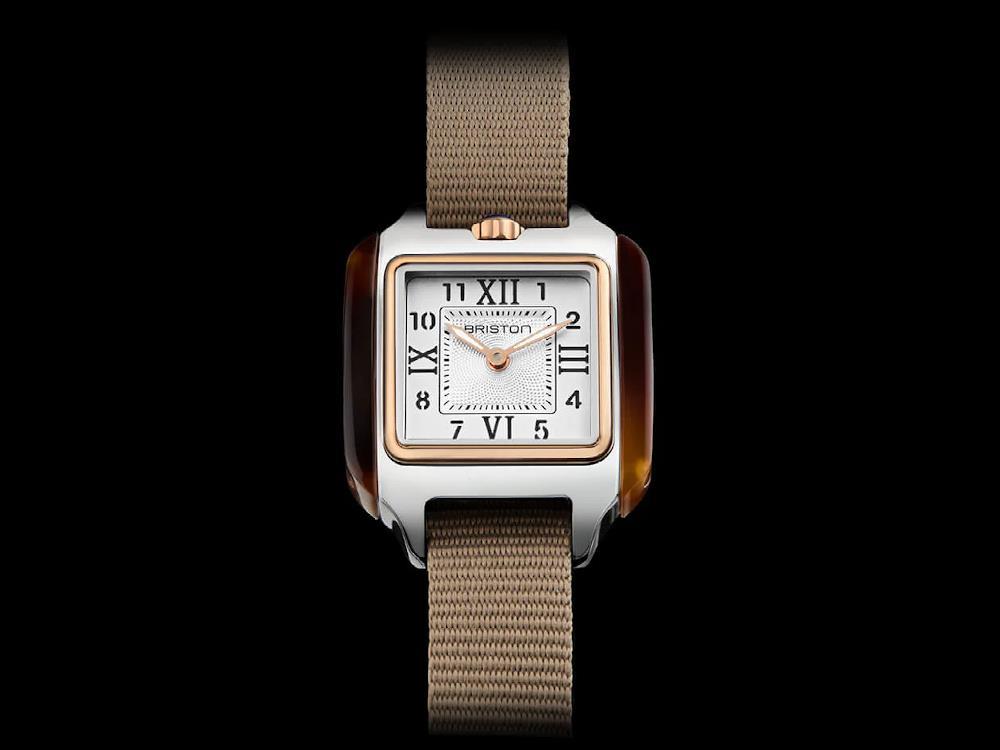 Briston Streamliner Kennedy Quartz Uhr, Damaststahl, Weiss, 252030.PRA.T.2.NT