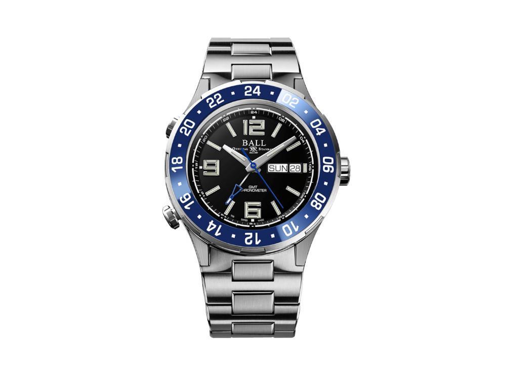 Ball Roadmaster Marine GMT Automatik Uhr, Schwarz, 40 mm, L.E., DG3030B-S6CJ-BK