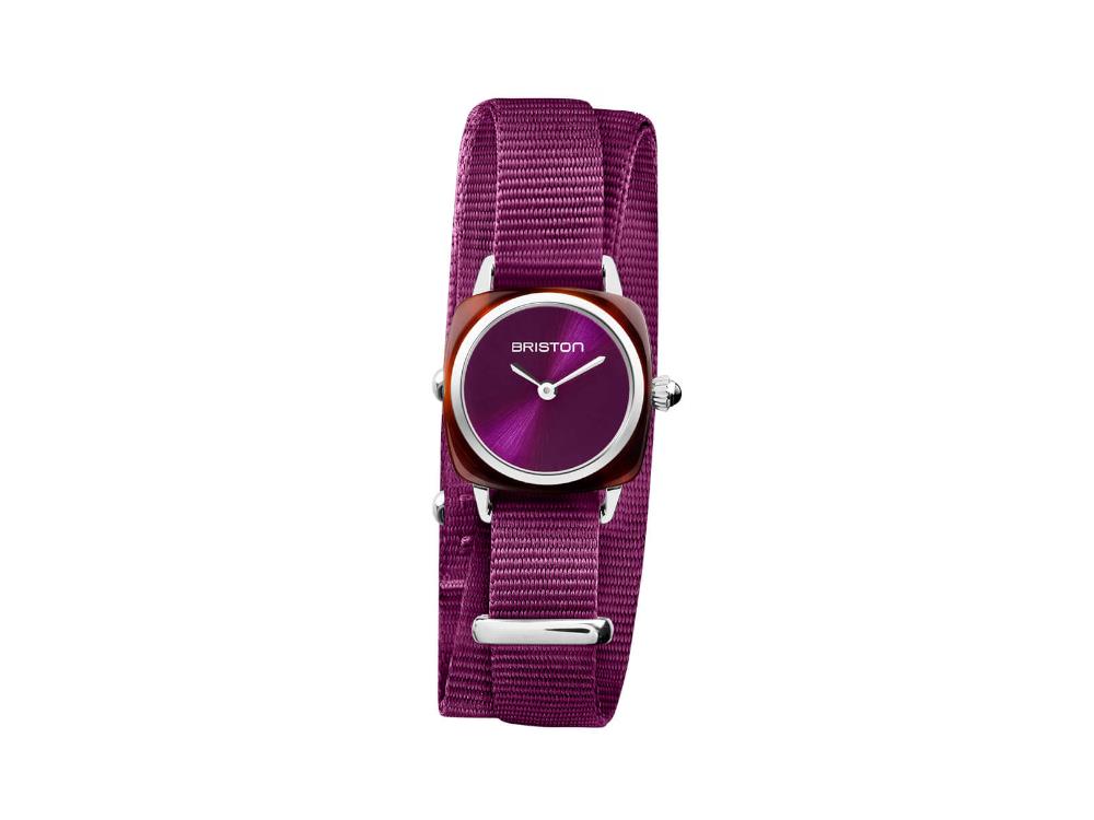 Briston Clubmaster Lady Quartz Uhr, Violett, 24 mm, 21924.SA.T.32.NC