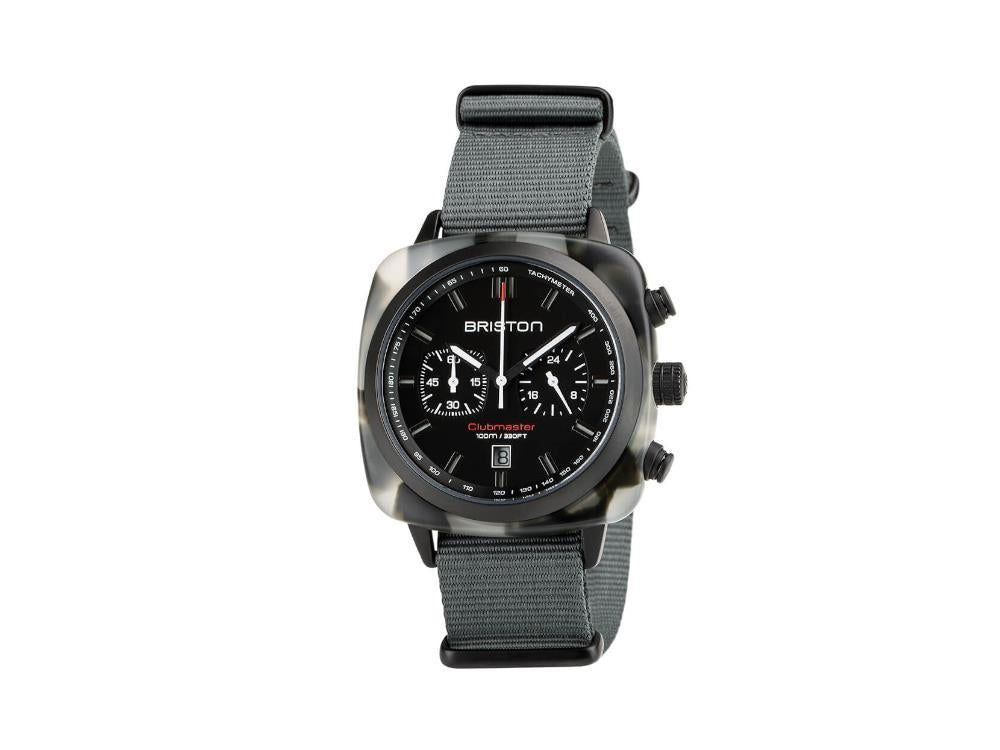 Briston Clubmaster Sport Quartz Uhr, Schwarz, 42 mm, 18142.PBAM.GTS.3.NG