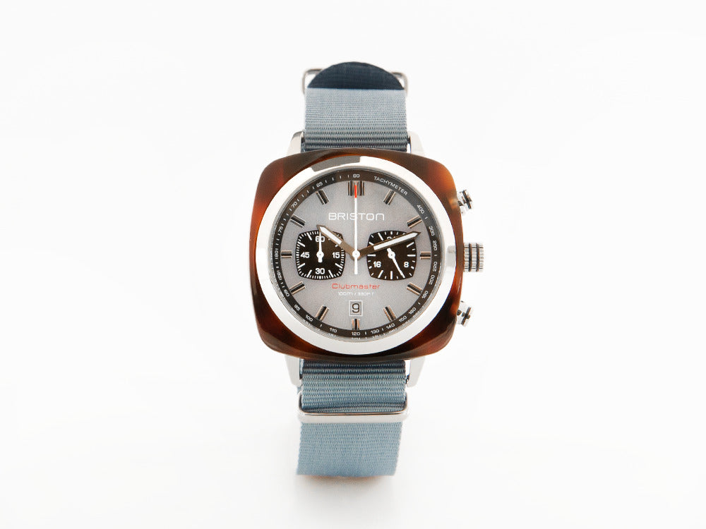Briston Clubmaster Sport Quartz Uhr, Blau, 42 mm, 20142.SA.TS.25.NIB