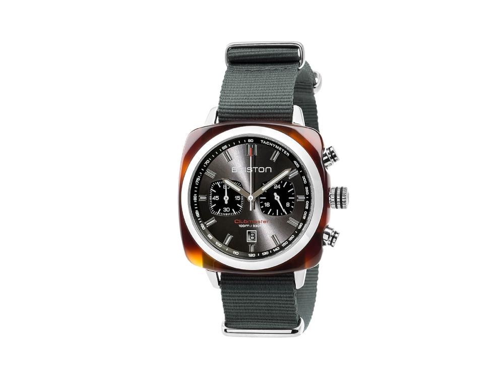 Briston Clubmaster Sport Quartz Uhr, Grau, 42 mm, 17142.SA.TS.11.NG