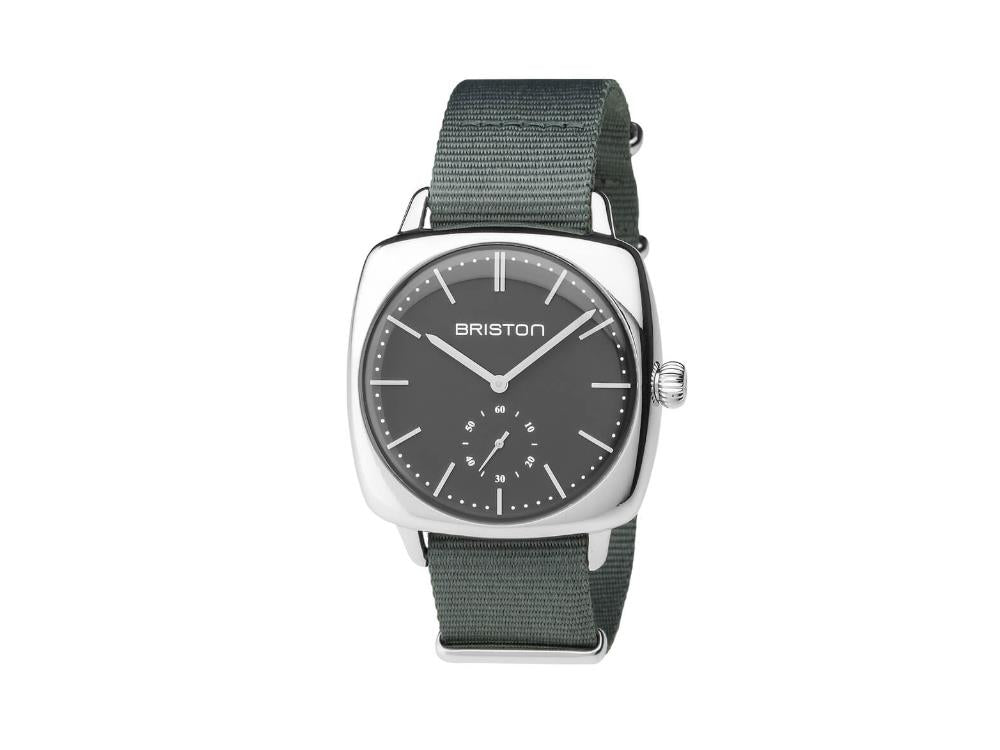 Briston Clubmaster Vintage Quartz Uhr, Grau, 40 mm, 17440.PS.V.17.NG