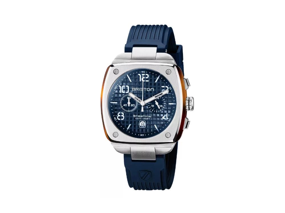 Briston Streamliner Urban Quartz Uhr, Blau, 42 mm, 22142.S.T.15.RNB