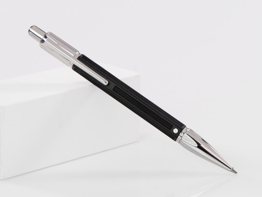 Caran d´Ache Varius Rubracer Minenbleistift, Schwarz, Rhodium, 4460.085