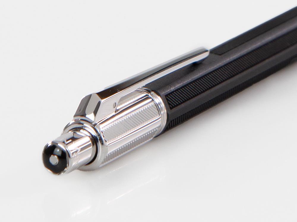 Caran d´Ache Varius Rubracer Minenbleistift, Schwarz, Rhodium, 4460.085