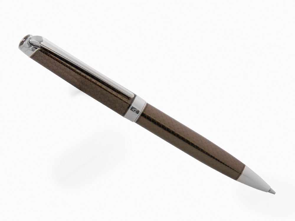 Caran d´Ache Léman Caviar Minenbleistift, Lack, Braun, Rhodium, 4769.497