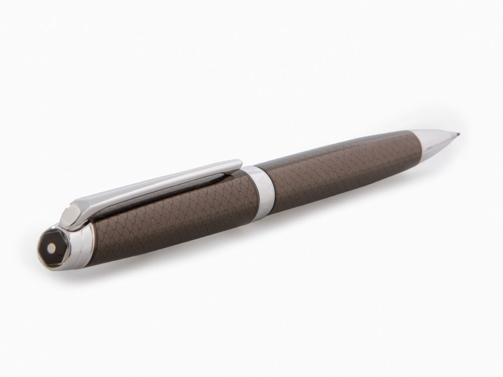 Caran d´Ache Léman Caviar Minenbleistift, Lack, Braun, Rhodium, 4769.497