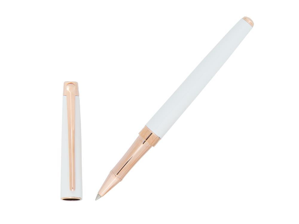 Caran d´Ache Léman Slim Roller White Rosegold, Lack,  Weiss, 4771.001