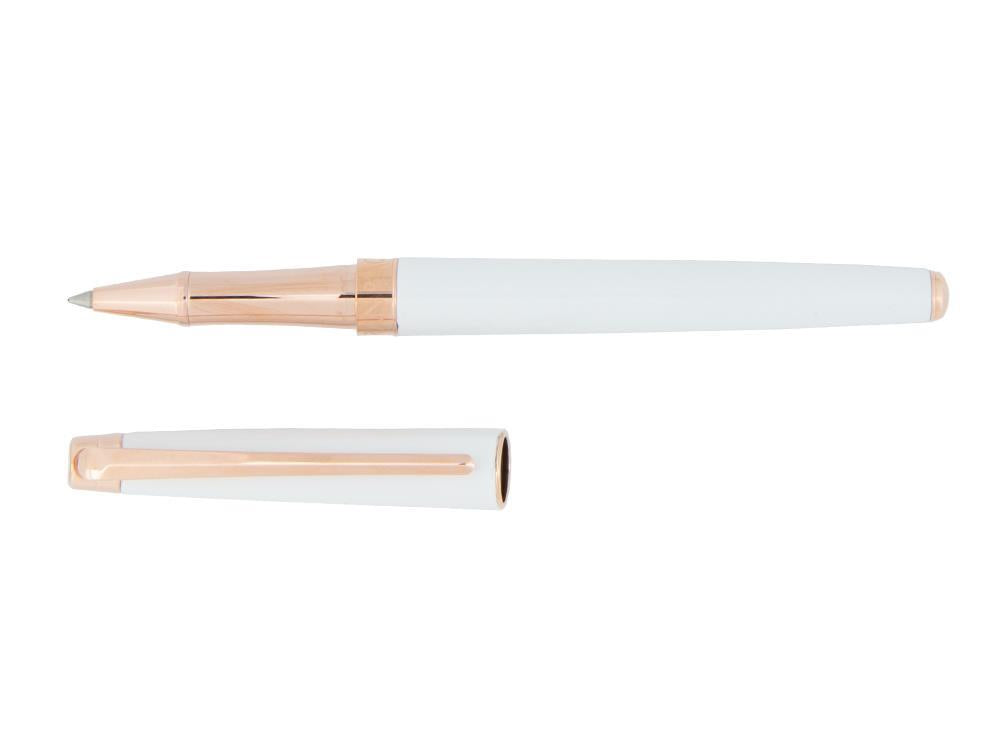 Caran d´Ache Léman Slim Roller White Rosegold, Lack,  Weiss, 4771.001