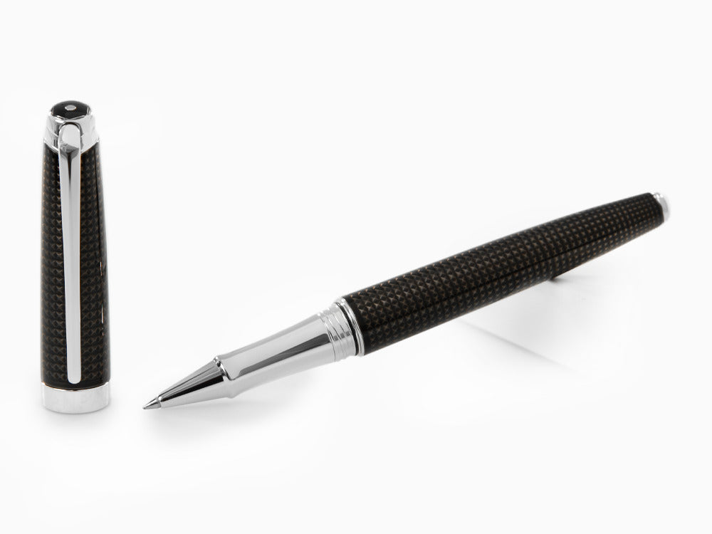 Caran d´Ache Léman de Nuit Roller, Schwarzer Lack, Schwarz, 4779.019