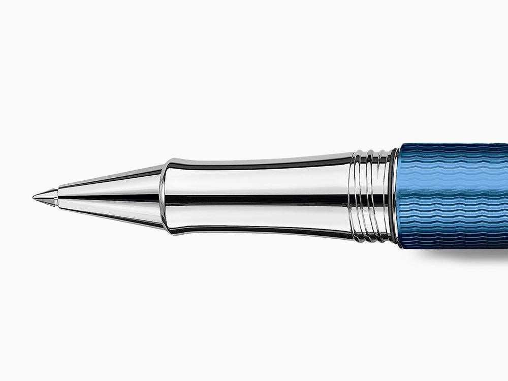 Caran d´Ache Léman Roller Grand Bleu, Lacqeu, Rhodiumverzierungen, 4779.168