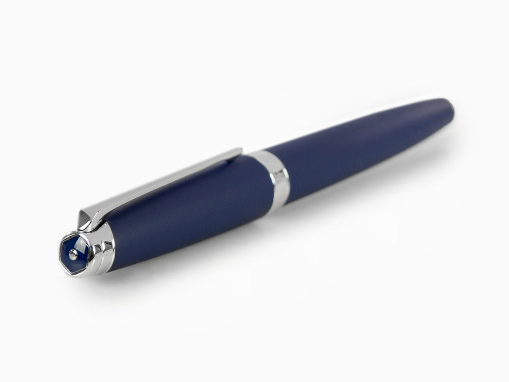 Caran d'Ache Léman Blue Night Matt Roller, Matter Lack, Blau, Rhodium, 4779.449