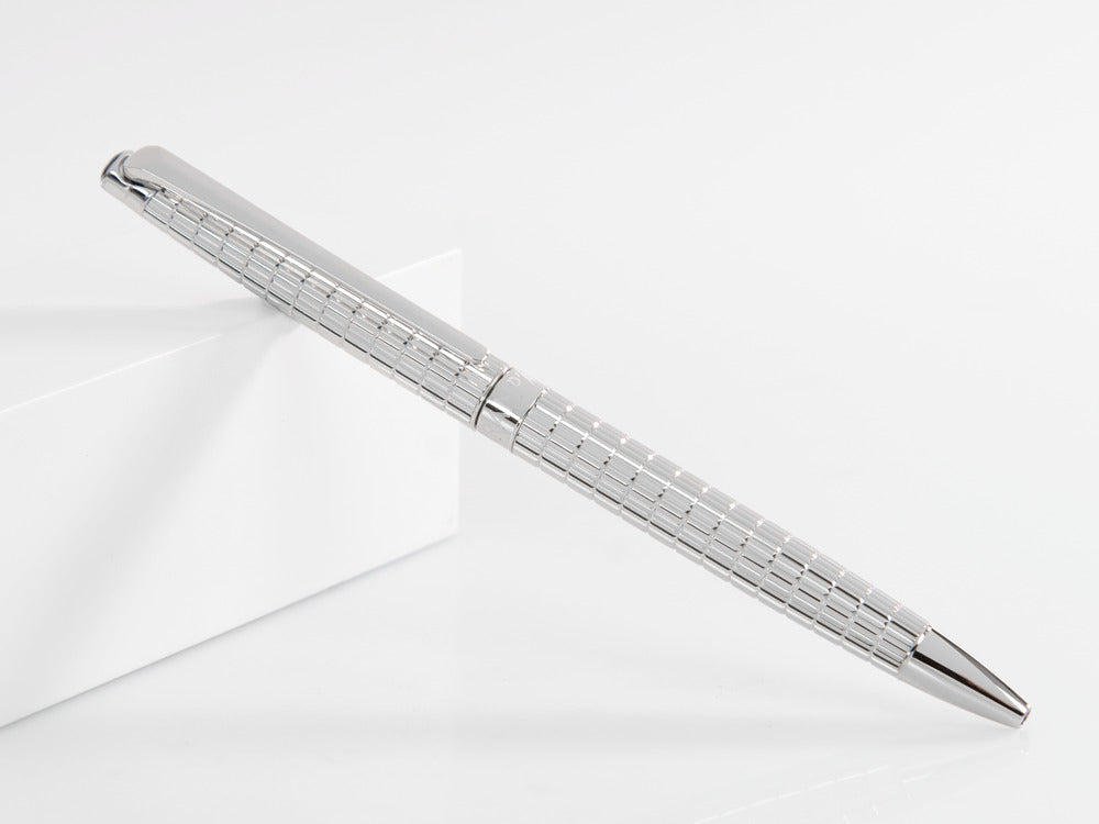 Caran d'Ache Léman Slim Lights Kugelschreiber, Rhodium, Silber, 4781.386