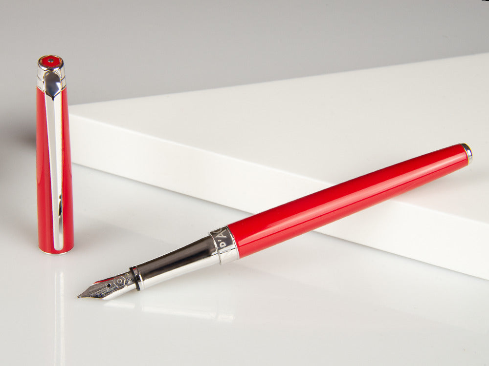 Caran d´Ache Léman Slim Scarlet Red Füllfederhalter, Rot, 4791.770