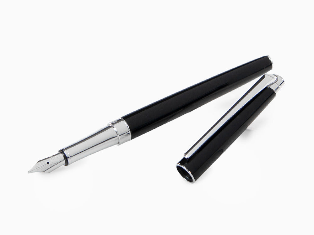 Caran d´Ache Léman Slim Black Ebony Füllfederhalter, Schwarz, 4791.782