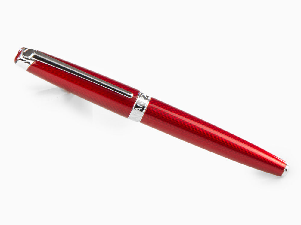 Caran d´Ache Léman Rouge Carmin Füllfederhalter, Rhodium, Rot, 4799.580