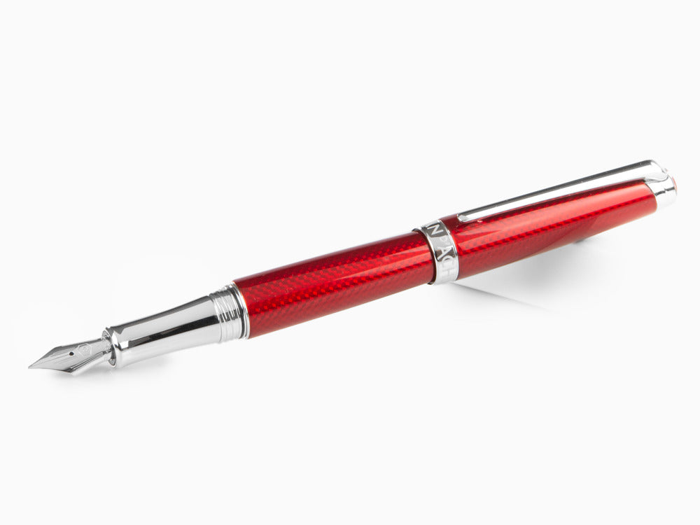 Caran d´Ache Léman Rouge Carmin Füllfederhalter, Rhodium, Rot, 4799.580