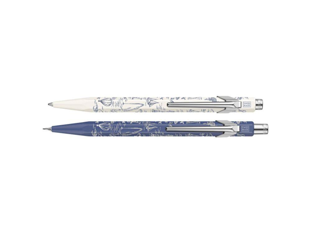 Caran d'Ache 849 Set mit Kugelschreiber und Druckbleistift Toile de Jouy