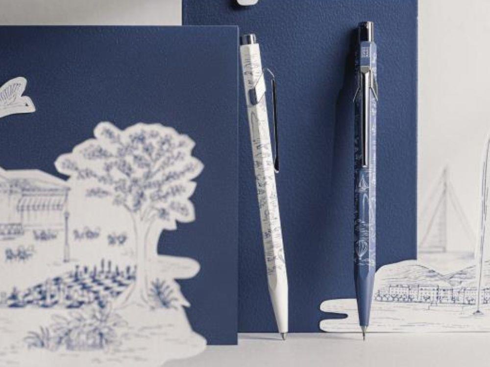 Caran d'Ache 849 Set mit Kugelschreiber und Druckbleistift Toile de Jouy