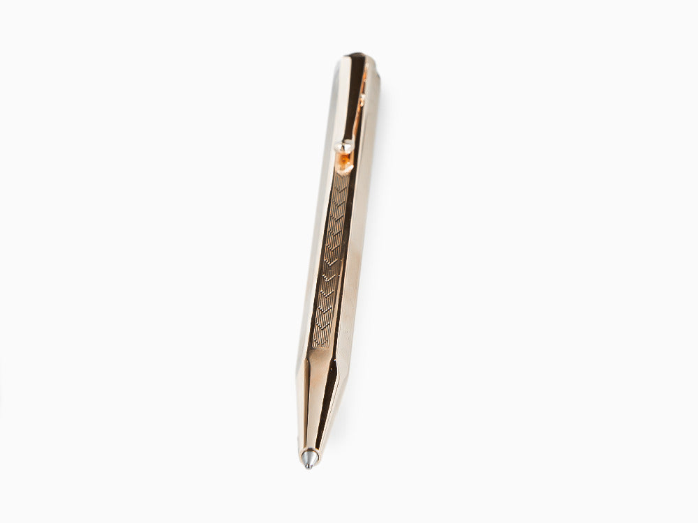 Caran d´Ache Ecridor Chevron Kugelschreiber, Messing, Rosegold, 898.207