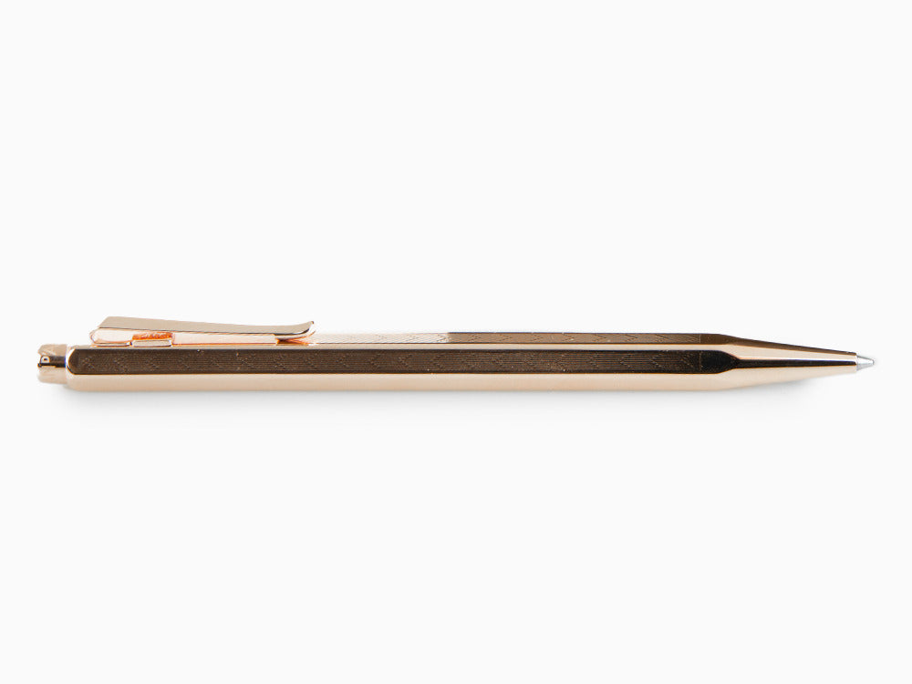 Caran d´Ache Ecridor Chevron Kugelschreiber, Messing, Rosegold, 898.207