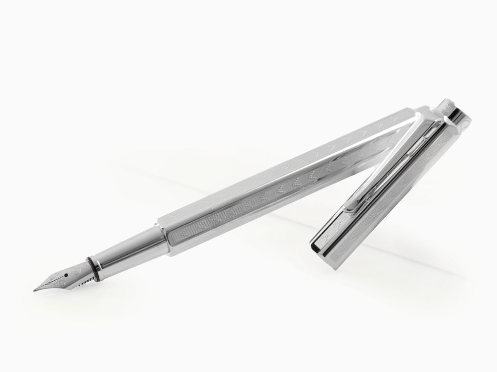 Caran d´Ache Ecridor Chevron Füllfederhalter, Palladium, 958.286
