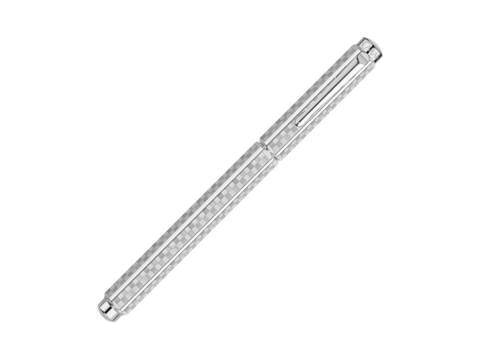 Caran d'Ache Ecridor Damier Füllfederhalter, Silber, 958.566