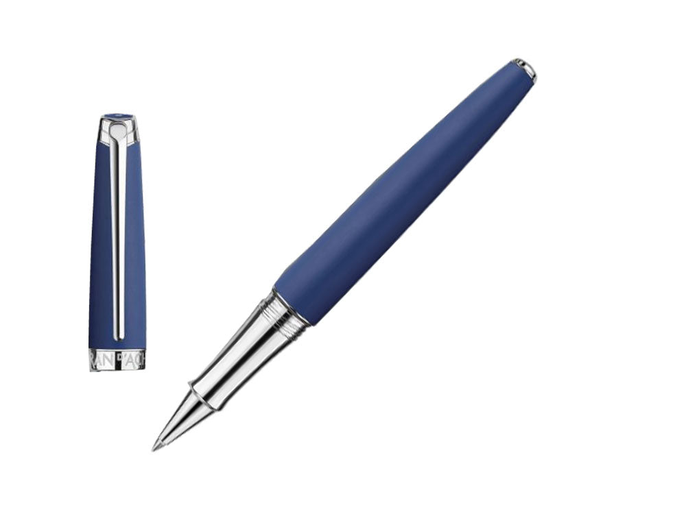 Caran d'Ache Léman Blue Night Matt Roller, Matter Lack, Blau, Rhodium, 4779.449