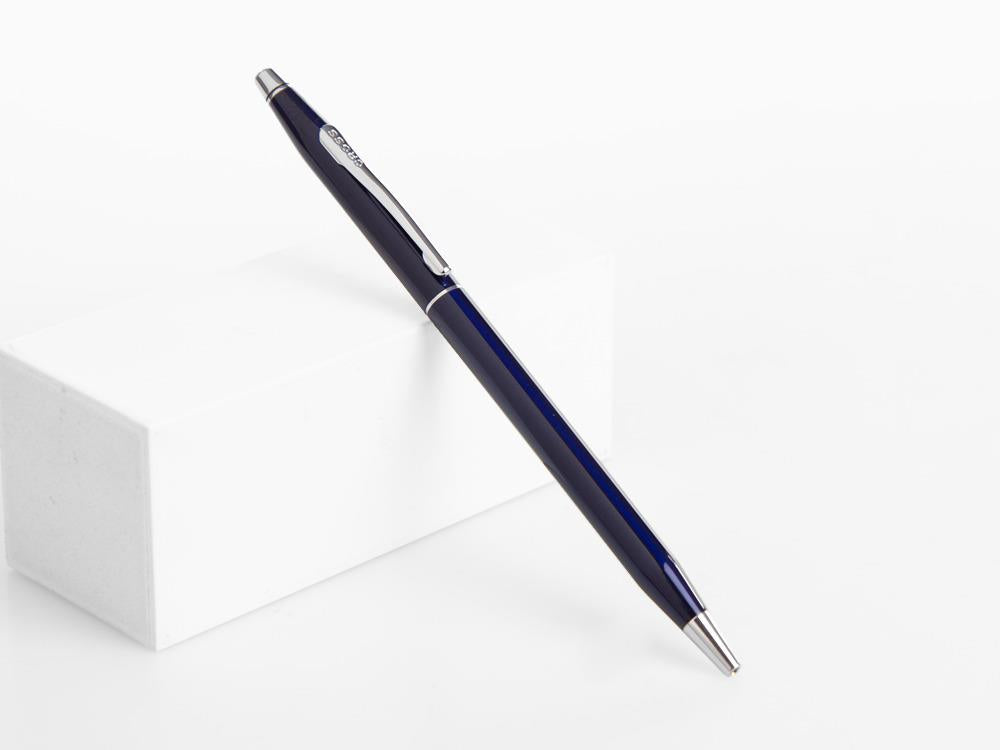 Cross Classic Century Kugelschreiber, Lack, Blau, Poliert, Verchromte Akzente