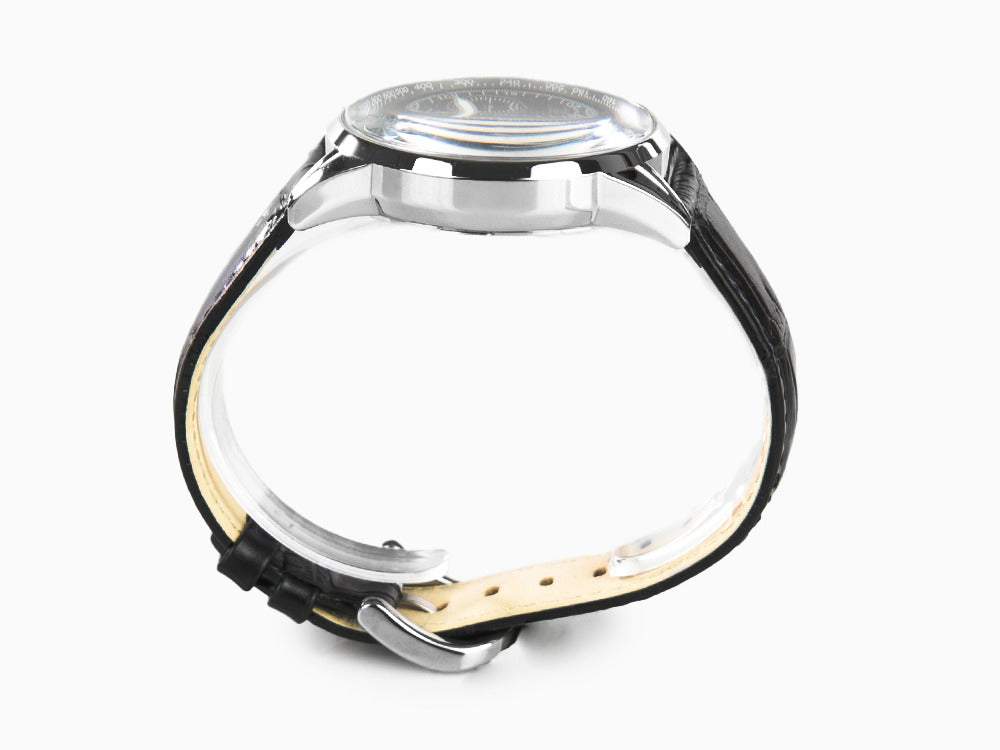 Delbana Classic Retro Chronograph Quartz Uhr, 42 mm, Lederband, 41601.672.6.034