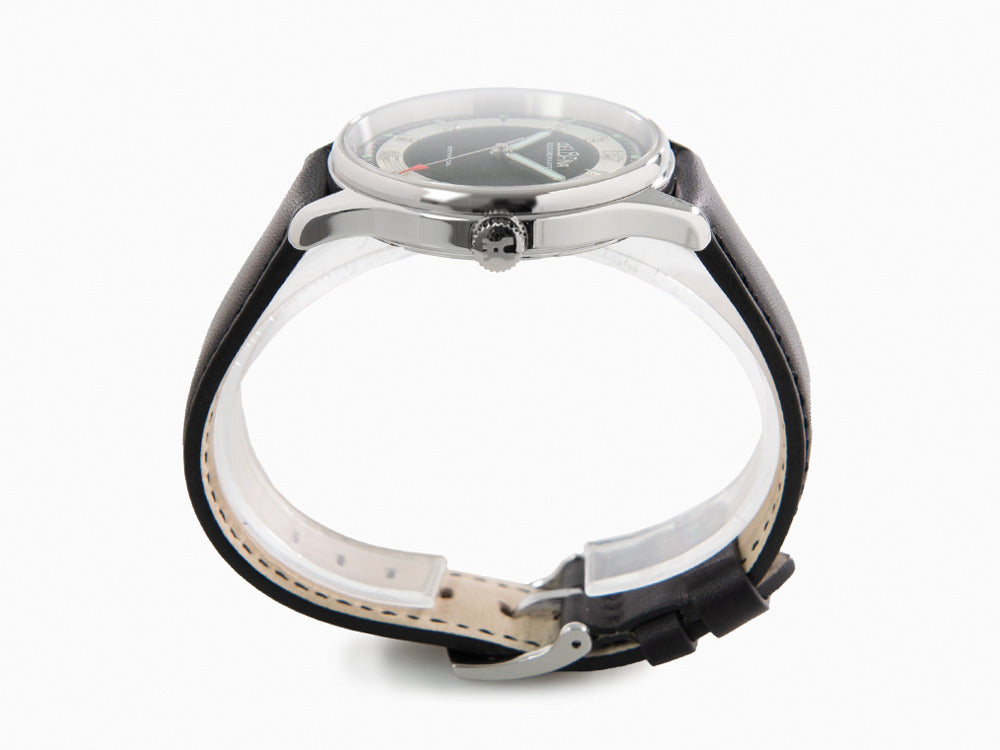 Delbana Recordmaster Mechanical Handaufzug Uhr, Schwarz, 40 mm, 41601.748.6.034
