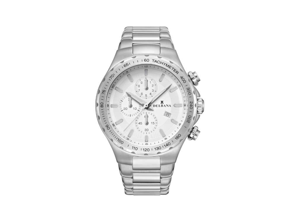 Delbana Sports Barcelona Quartz Uhr, Silber, 44 mm, 41702.674.6.061