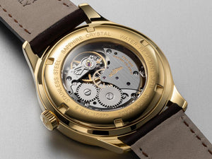 Delbana Recordmaster Mechanical Uhr, PVD, Golden, 40 mm, 42601.784.6.028