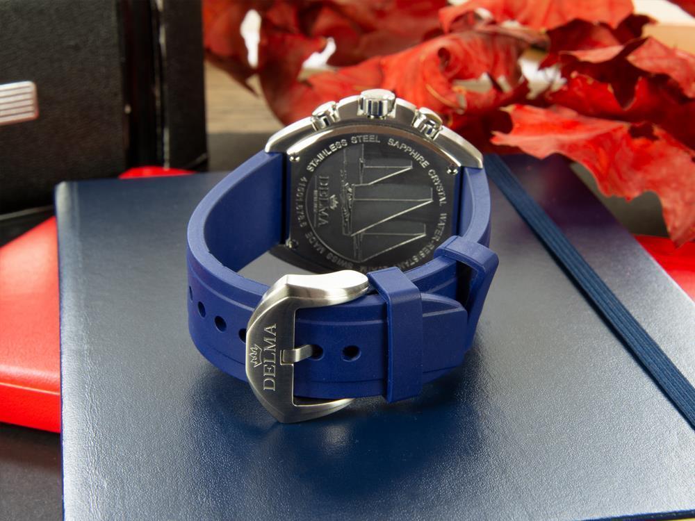 Delma Racing Oceanmaster Quartz Uhr, Chrono, Schwarz, 44 mm, 41501.678.6.048