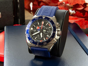 Delma Racing Oceanmaster Quartz Uhr, Chrono, Schwarz, 44 mm, 41501.678.6.048