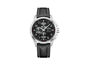Delma Racing Klondike Classic Automatik Uhr, Schwarz, 44 mm, 41601.660.6.032