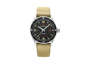 Delma Diver Cayman Field Quartz Uhr, Schwarz, 42 mm, 5 atm , 41601.708.6.034