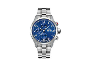 Delma Aero Pioneer Chronograf Automatik Uhr, Blau, 45 mm, 41701.580.6.042