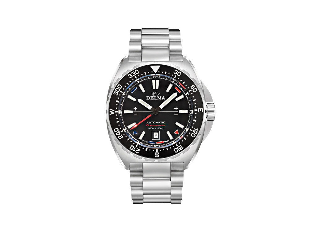 Delma Racing Oceanmaster Automatik Uhr, Schwarz, 44 mm, 41701.670.6.038