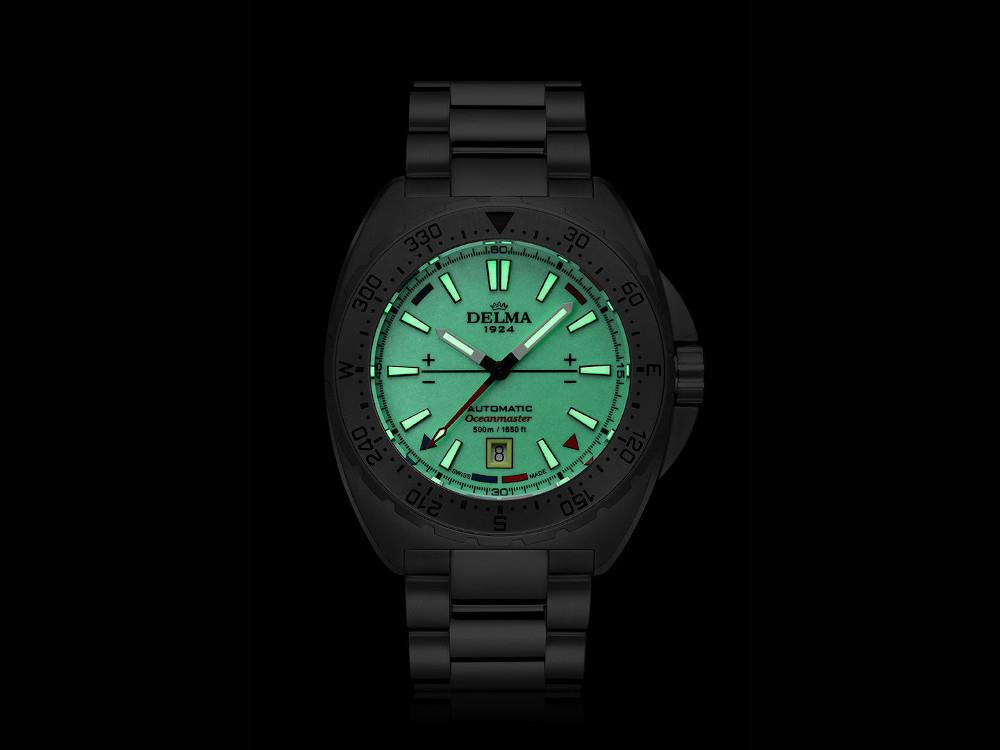 Delma Diver Oceanmaster Lume Automatik Uhr, Gelb, 44 mm, 41701.670.6.169