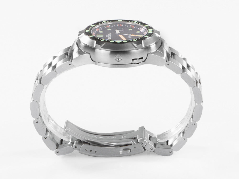 Delma Diver Quattro Automatik Uhr, Schwarz, Limitierte Edition, 41701.744.6.038