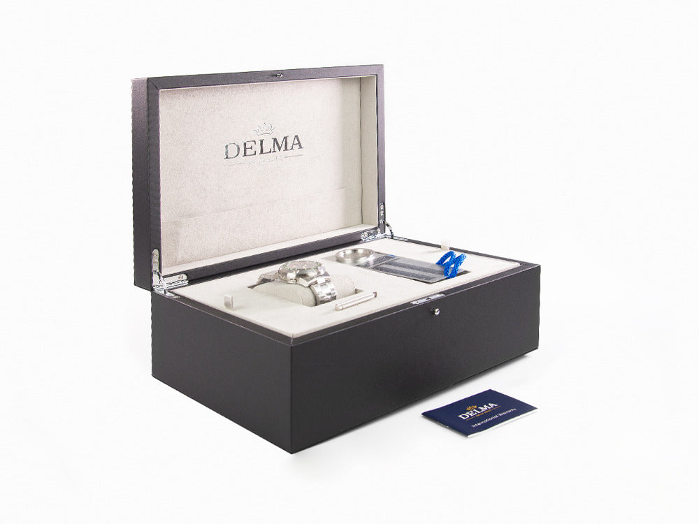 Delma Diver Quattro Automatik Uhr, Schwarz, Limitierte Edition, 41701.744.6.038