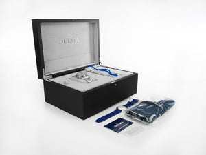 Delma Diver Quattro Automatik Uhr, Blau, Limitierte Edition, 41701.744.6.048