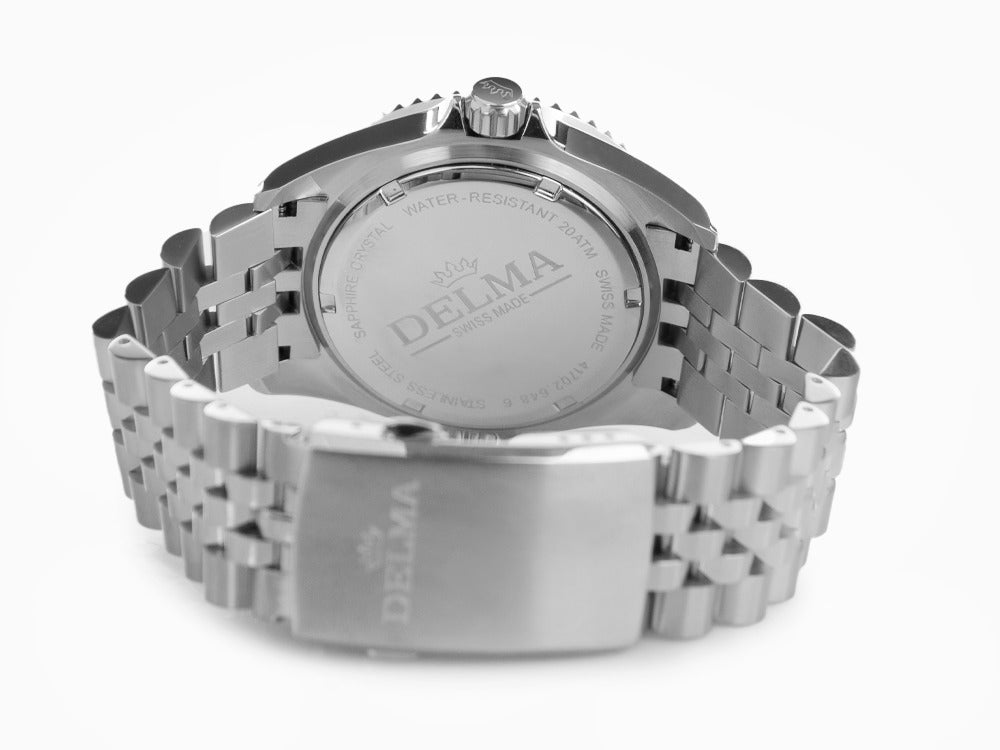 Delma Diver Quartz Uhr, Schwarz, 43 mm, 20 atm, 41702.648.6P034