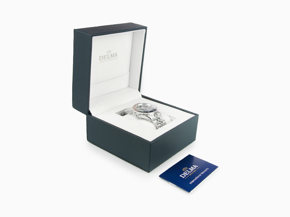 Delma Diver Quartz Uhr, Schwarz, 43 mm, 20 atm, 41702.648.6P034