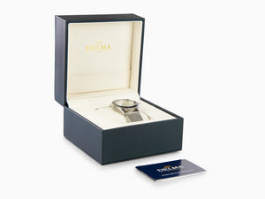 Delma Diver Cayman Worldtimer Quartz Uhr, Silber, 42 mm, 20 atm, 41801.712.6.061