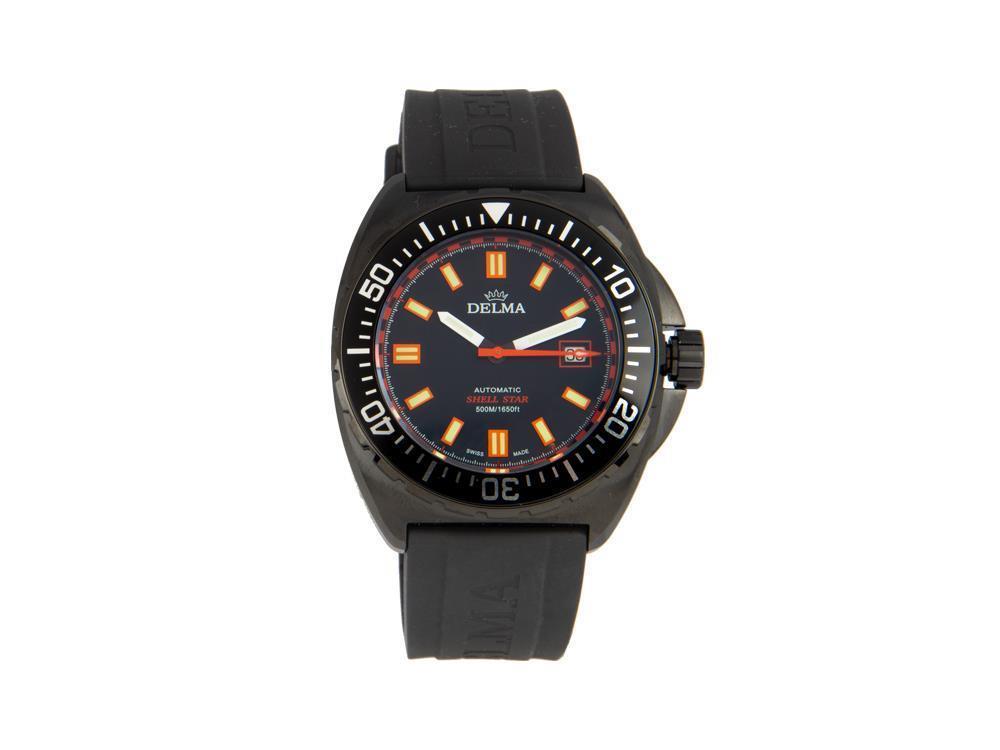 Delma Diver Shell Star Black Tag Automatik Uhr, Limitierte Ed 
