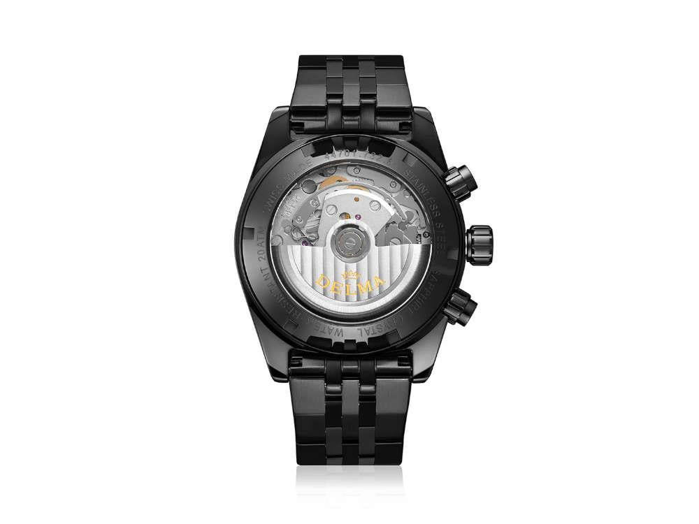 Delma Montego Black Edition Automatik Uhr, DLC, Schwarz, 42 mm, 44701.732.6.031